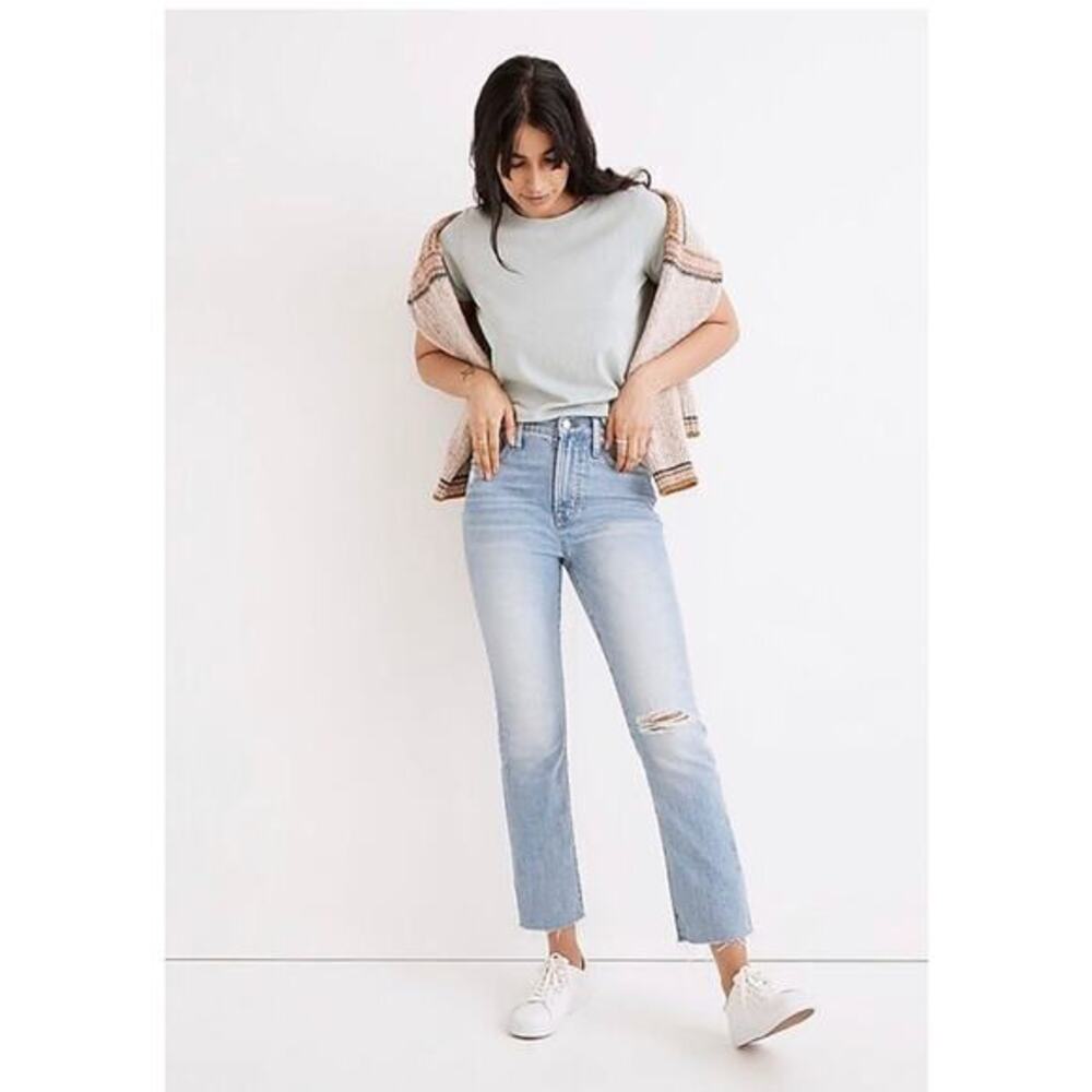 Madewell The Perfect Vintage Jean in Coney Wash: Destroyed Edition‎ Size 25